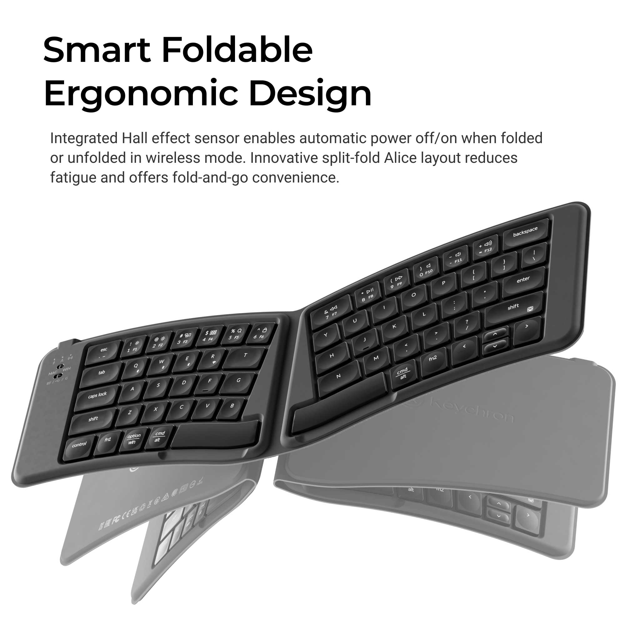 Keychron B11 Pro Ultra-Slim Wireless Foldable Keyboard - Image 6