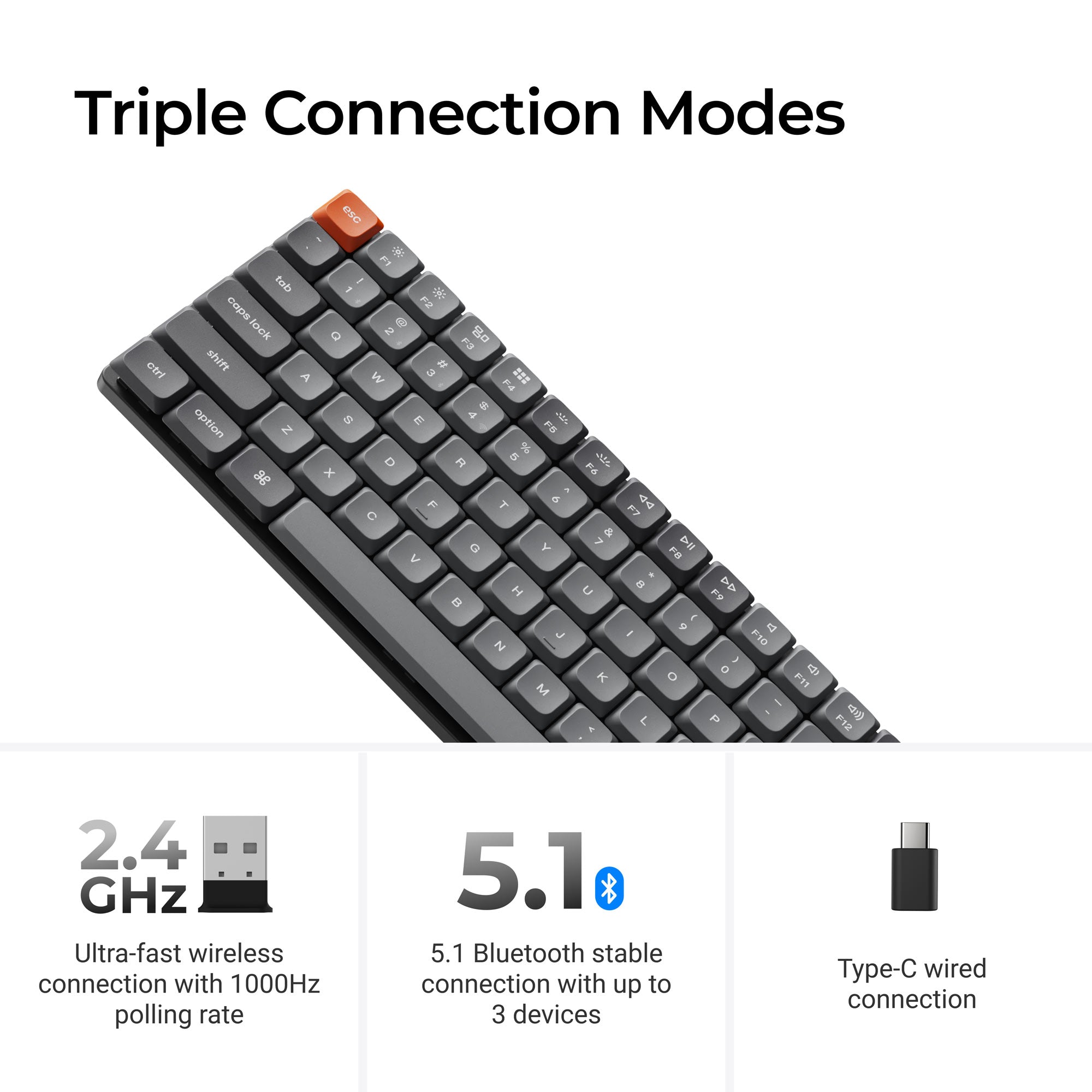 Keychron K3 Max QMK/VIA Wireless Custom Mechanical Keyboard - Image 5