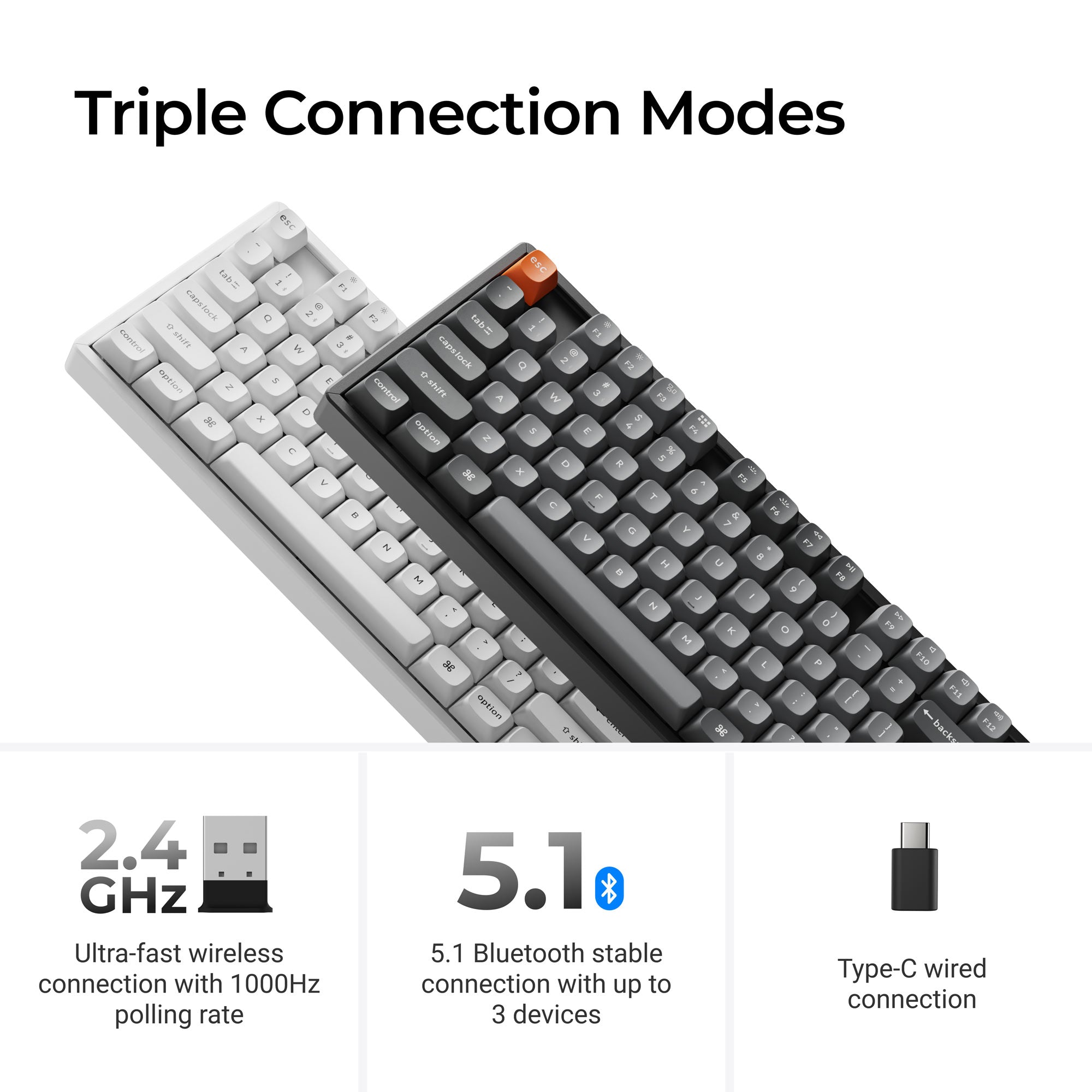 Keychron K8 Max QMK Wireless Mechanical Keyboard - Image 3