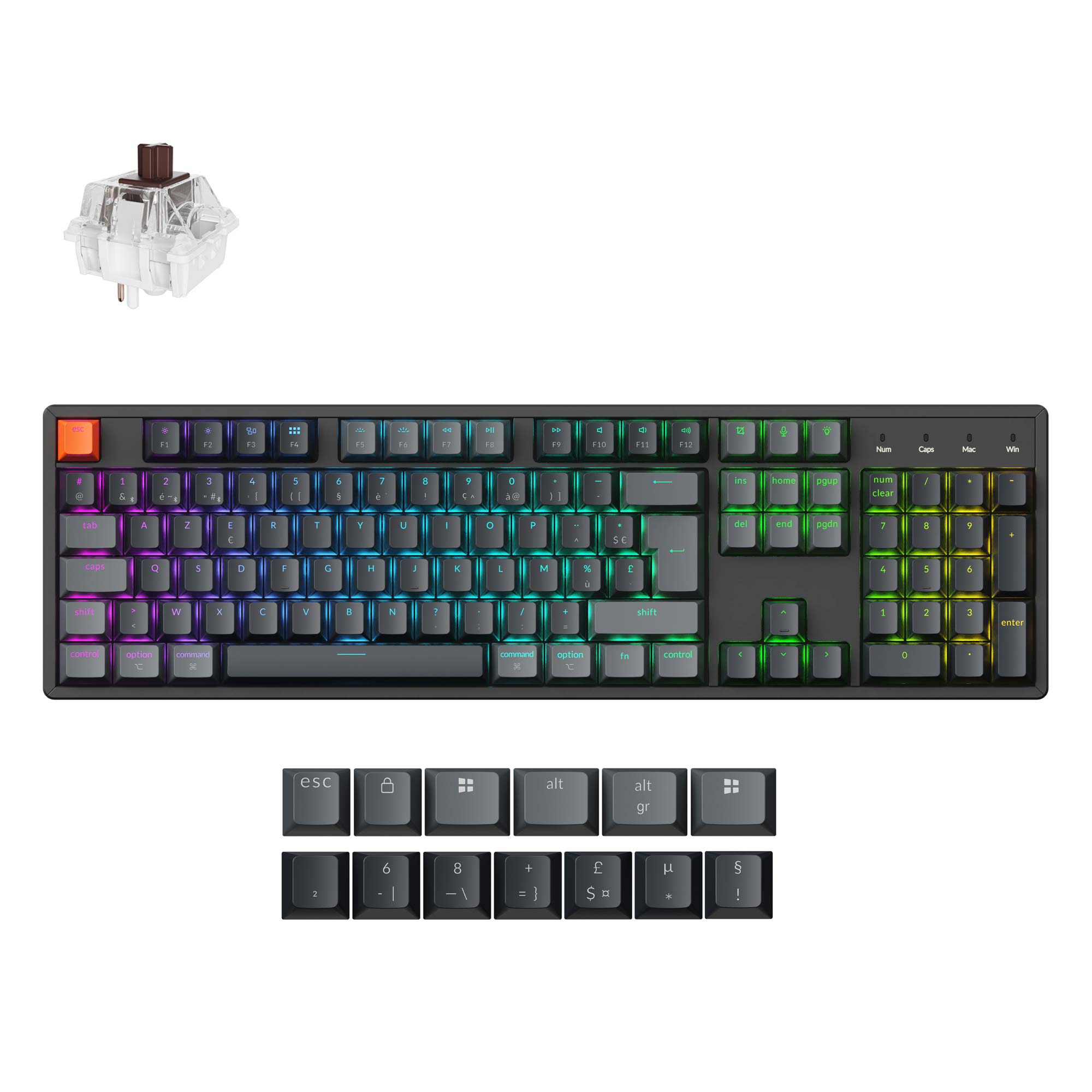 Keychron K10 QMK Wireless Mechanical Keyboard (ISO Layout) - Version 2 - Image 17