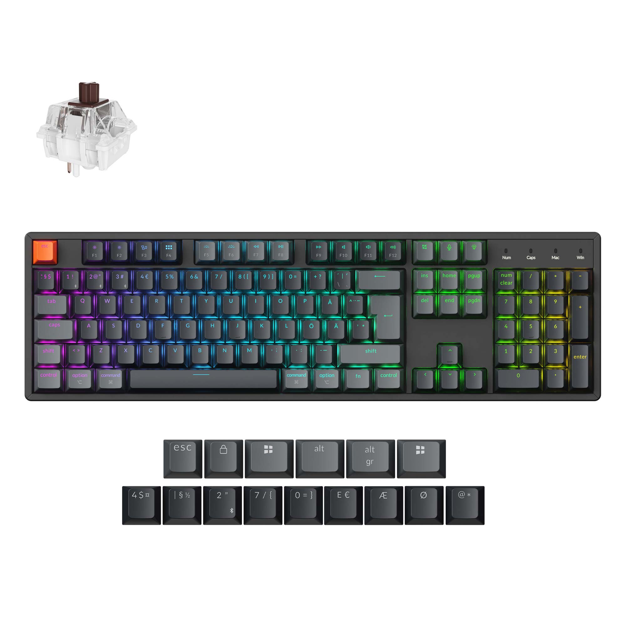 Keychron K10 QMK Wireless Mechanical Keyboard (ISO Layout) - Version 2 - Image 8