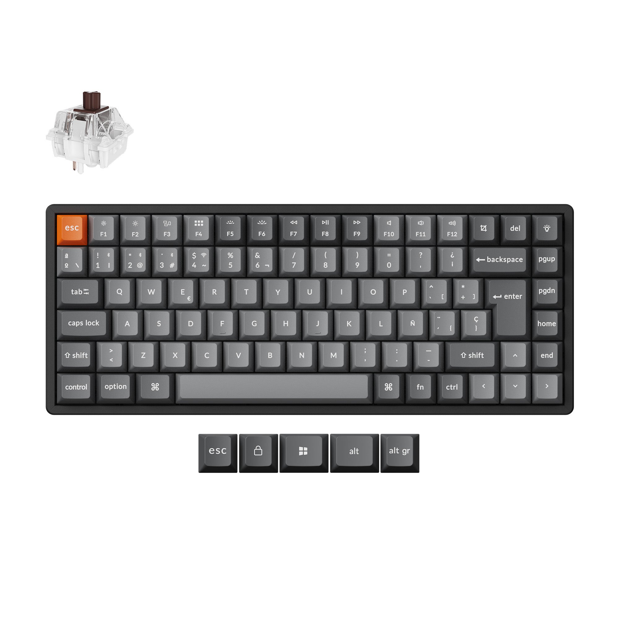 Keychron K2 Max QMK Wireless Mechanical Keyboard ISO Layout Collection - Image 17