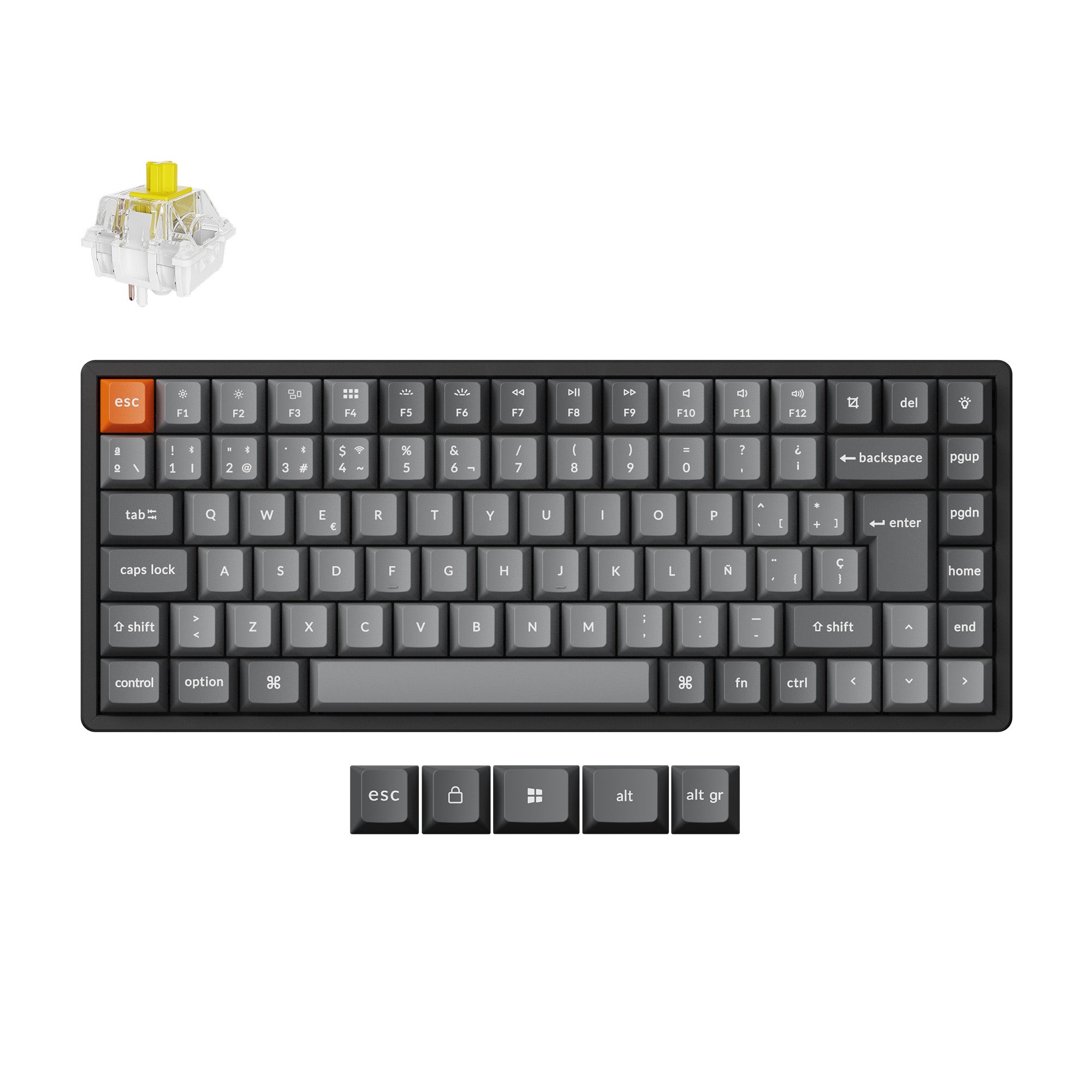 Keychron K2 Max QMK Wireless Mechanical Keyboard ISO Layout Collection - Image 18