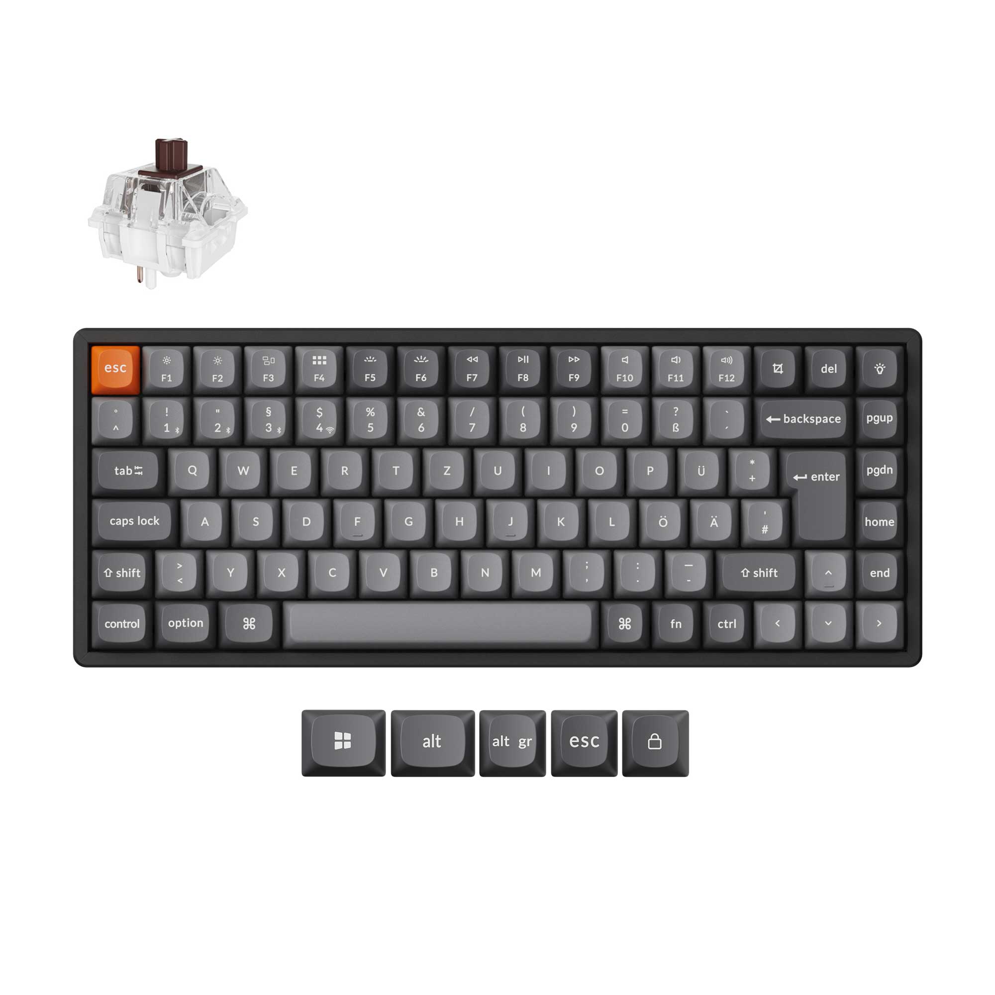 Keychron K2 Max QMK Wireless Mechanical Keyboard ISO Layout Collection - Image 5
