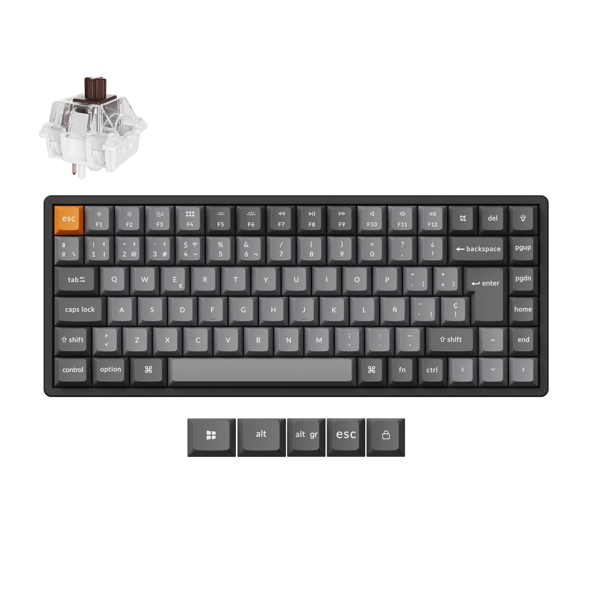 Keychron K2 Max QMK Wireless Mechanical Keyboard ISO Layout Collection - Image 14