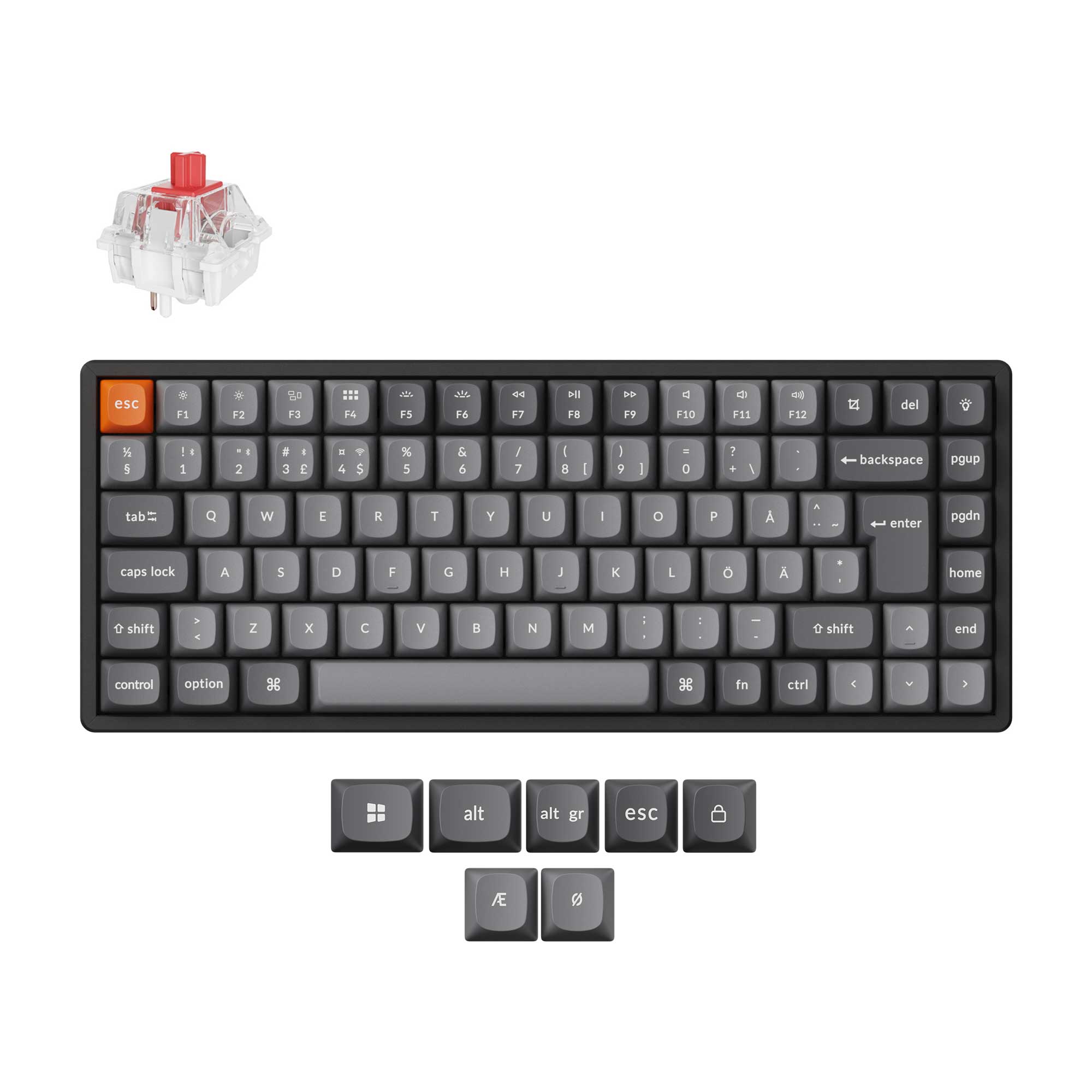 Keychron K2 Max QMK Wireless Mechanical Keyboard ISO Layout Collection - Image 10