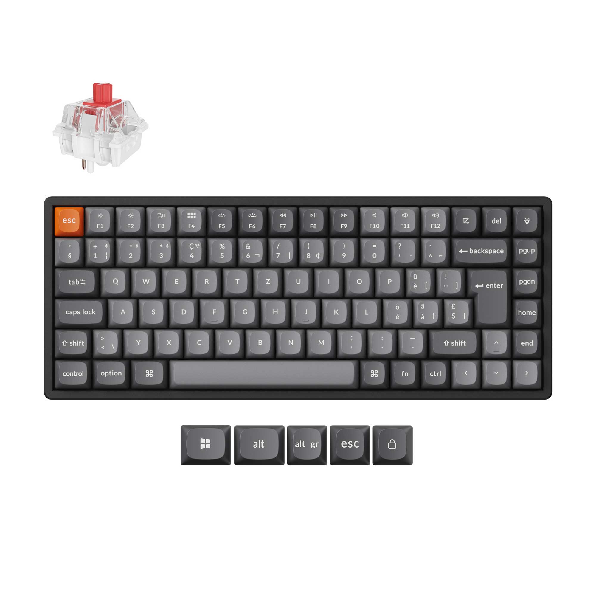 Keychron K2 Max QMK Wireless Mechanical Keyboard ISO Layout Collection - Image 7