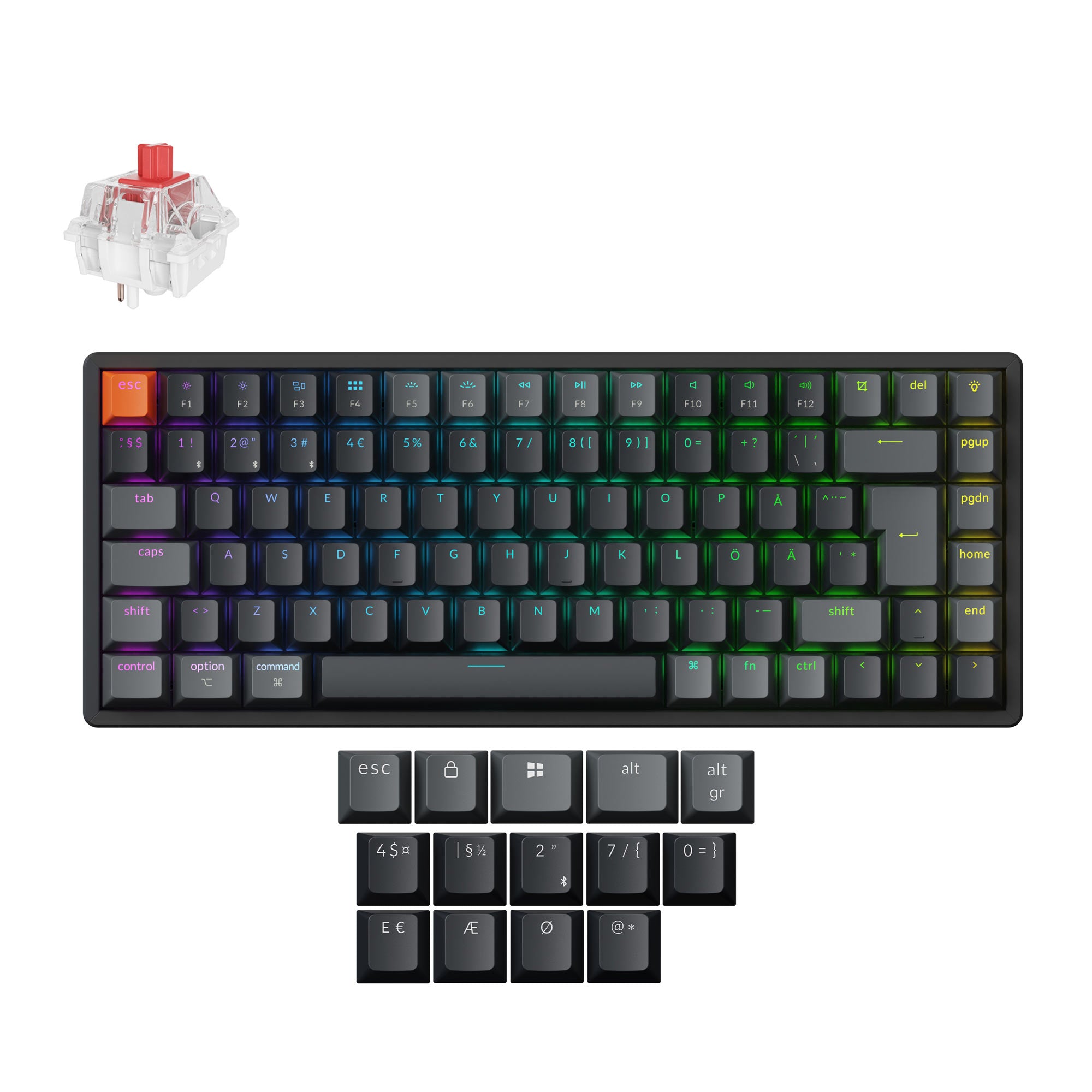 Keychron K2 QMK Wireless Mechanical Keyboard (ISO Layout) - Version 3 - Image 10