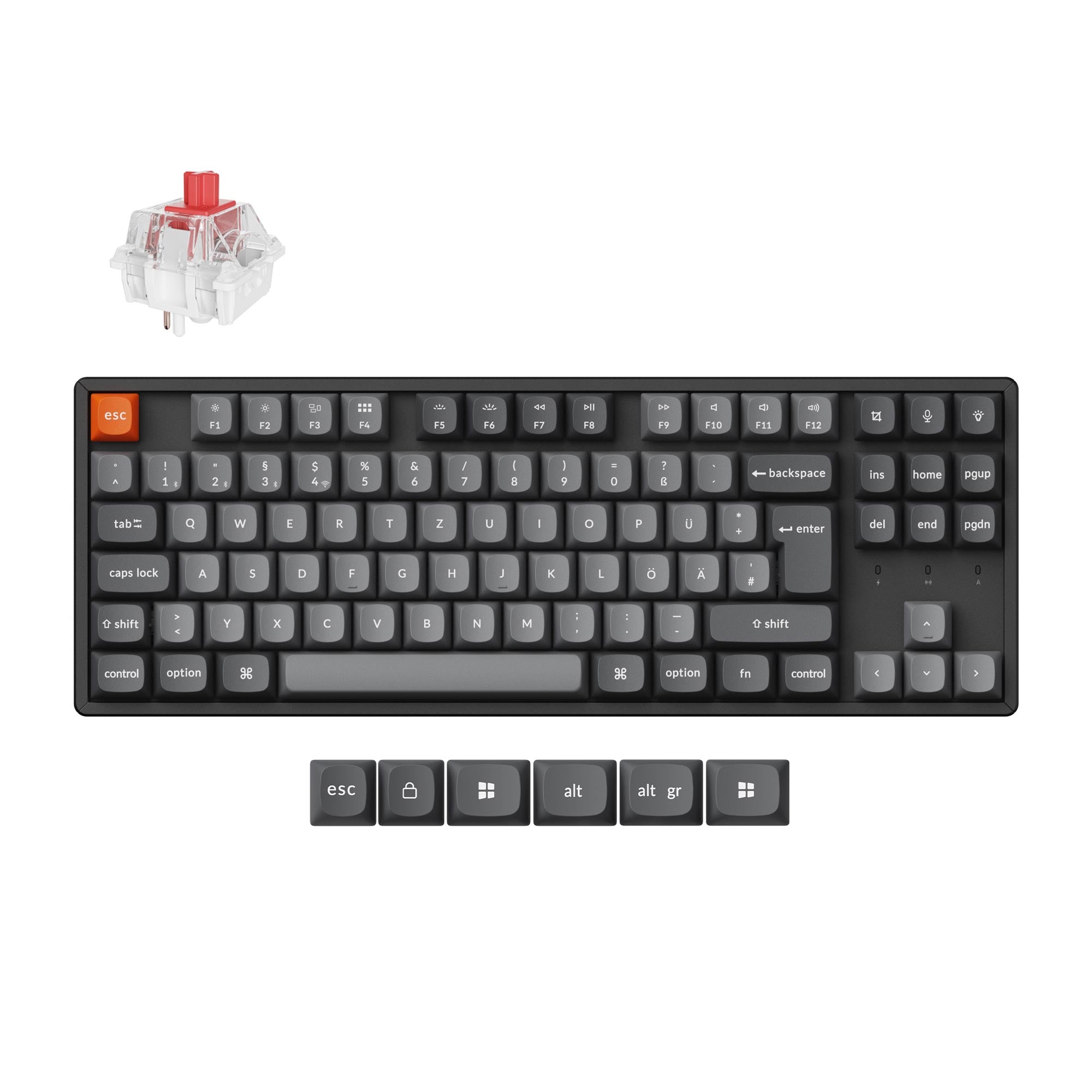 Keychron K8 Max QMK Wireless Mechanical Keyboard ISO Layout Collection - Image 4
