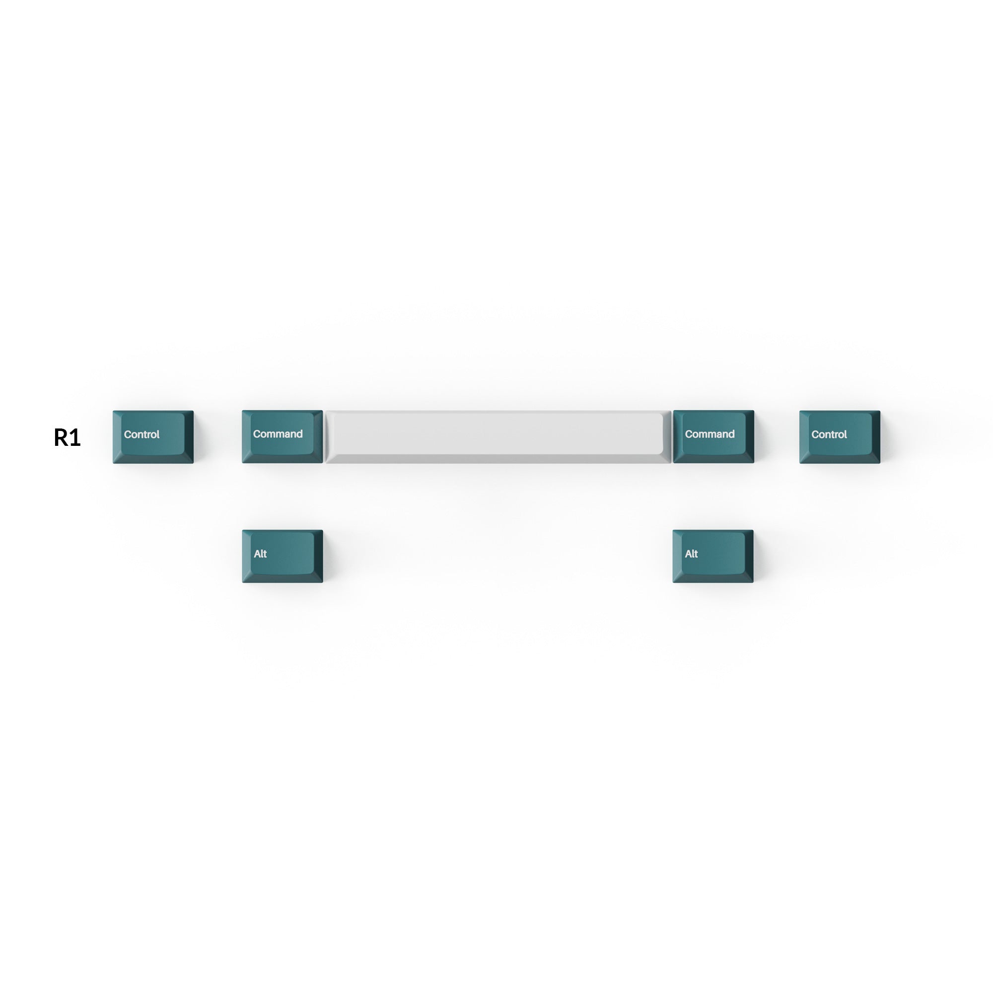 Cherry Profile Double - Shot PBT Full Set Keycaps - White Mint - Image 4