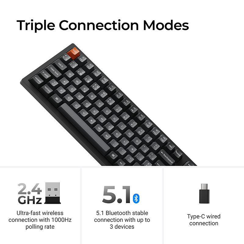 Keychron K4 Max QMK Wireless Mechanical Keyboard ISO Layout Collection - Image 4