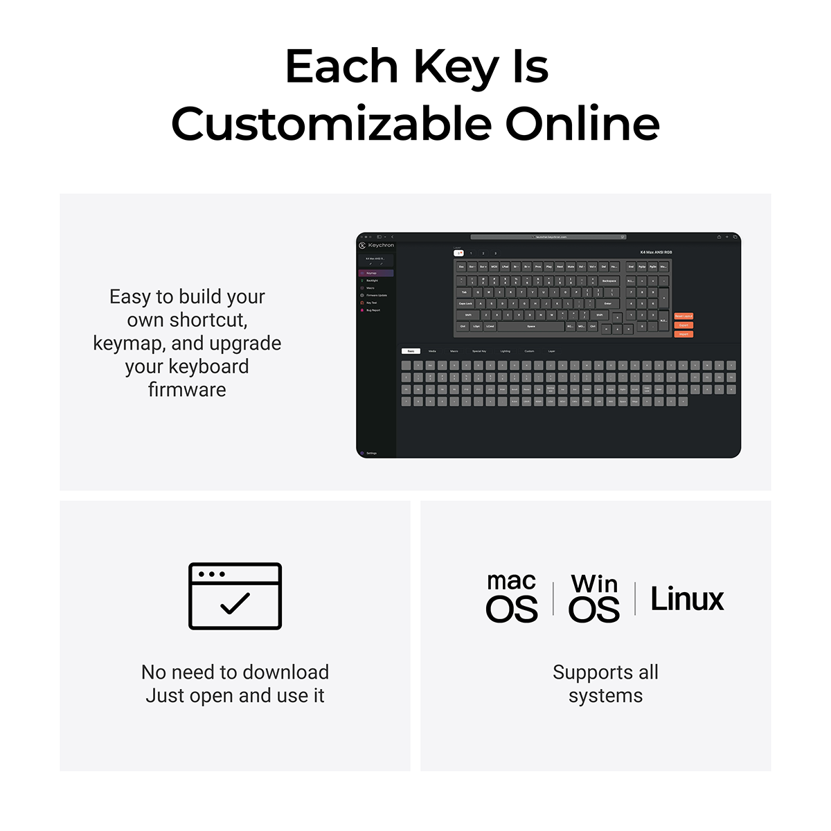 Keychron K4 Max QMK Wireless Mechanical Keyboard ISO Layout Collection - Image 5