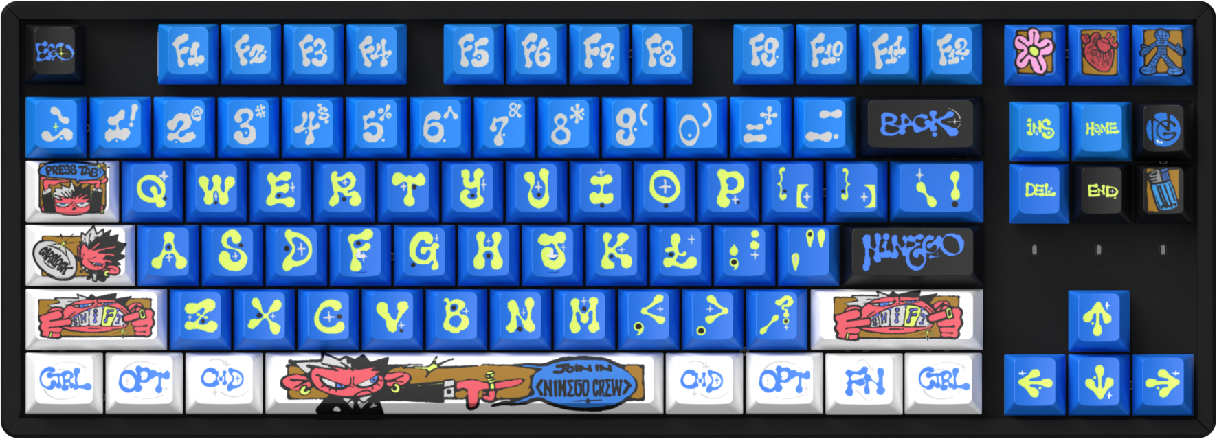 NINEGO - Cherry Profile Dye-Sub PBT Full Keycap Set - Image 4
