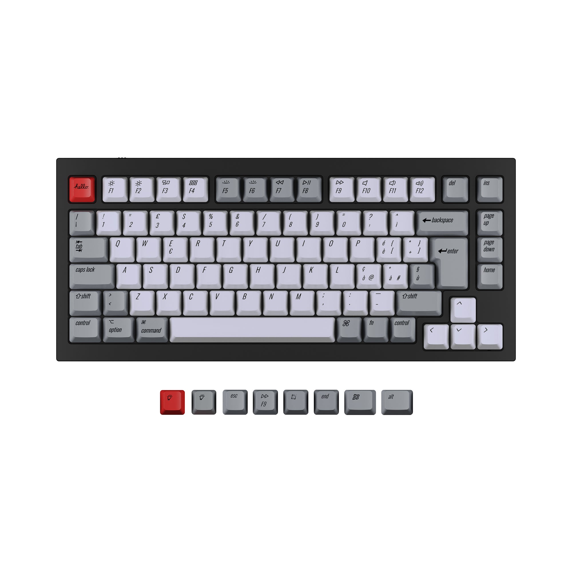 ISO Q1 & Q1 Pro & V1 & K2 & K2 Pro OEM Dye-Sub PBT Keycap Set - Image 5