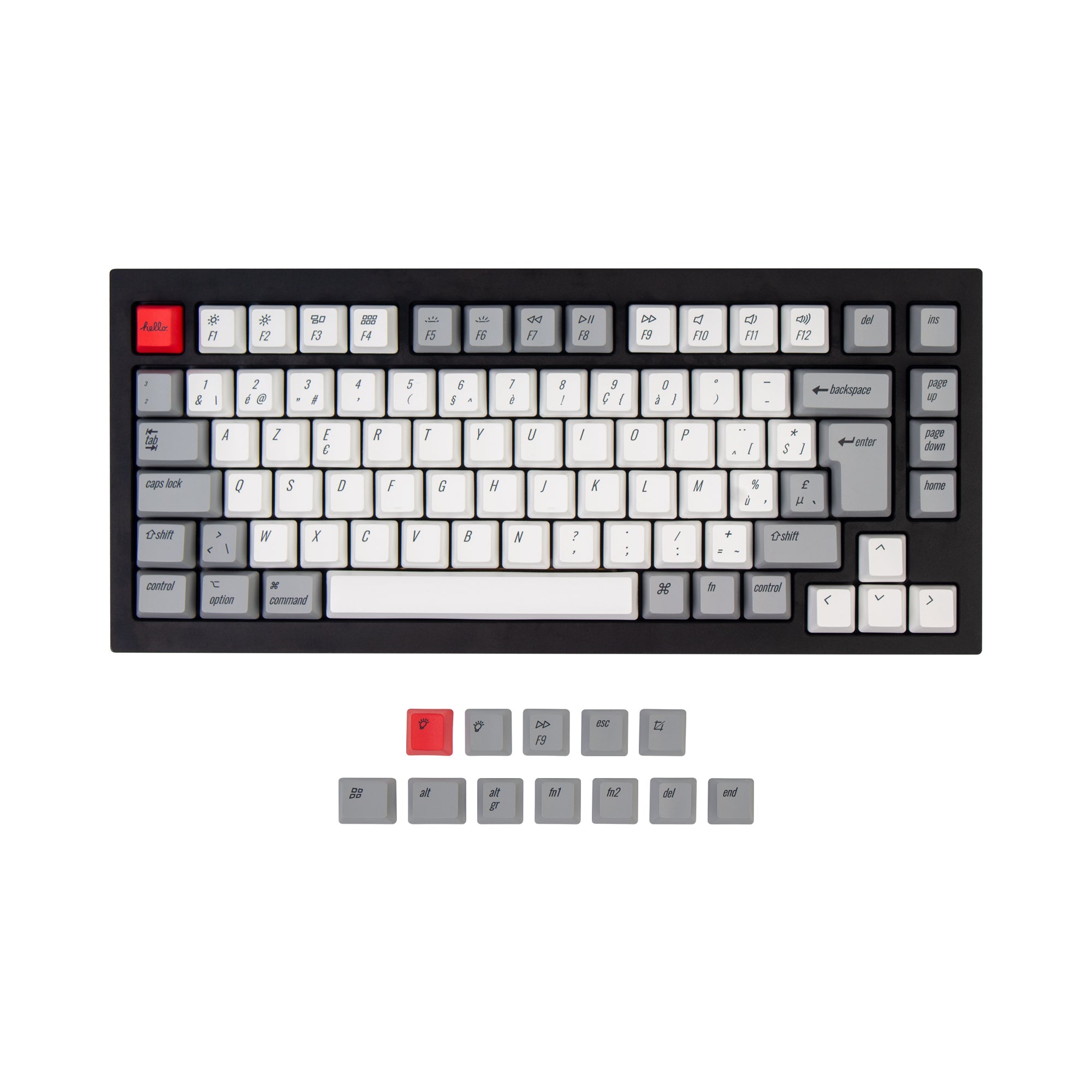 ISO & ANSI Q1 & Q1 Pro & Q2 & Q2 Pro & V1 & V2 & K2 & K2 Pro OEM Dye-Sub PBT Keycap Set - Retro - Image 2