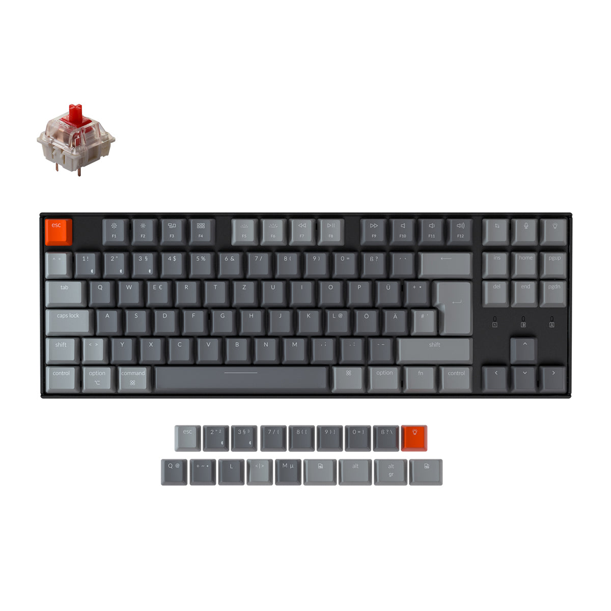 Keychron K8 Wireless Mechanical Keyboard (German ISO-DE Layout) - Image 12