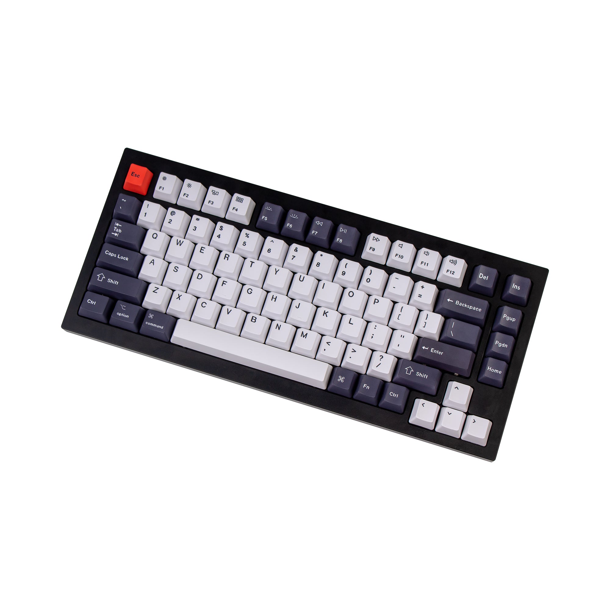 OEM Dye-Sub PBT Keycap Set - Bluish Black White - Image 6