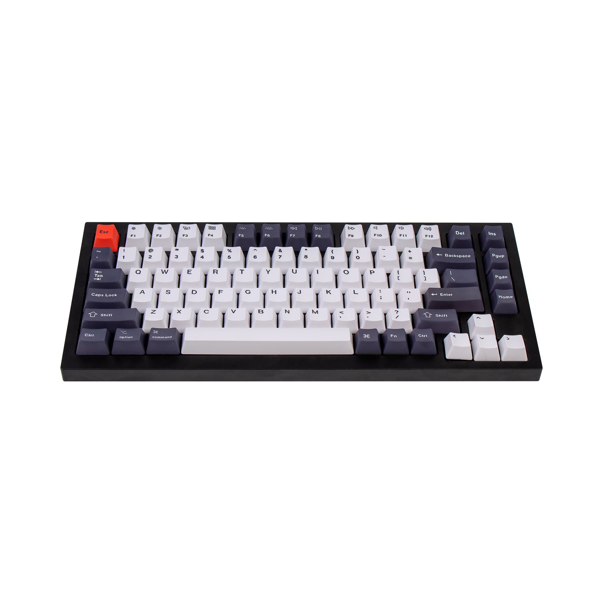 OEM Dye-Sub PBT Keycap Set - Bluish Black White - Image 5